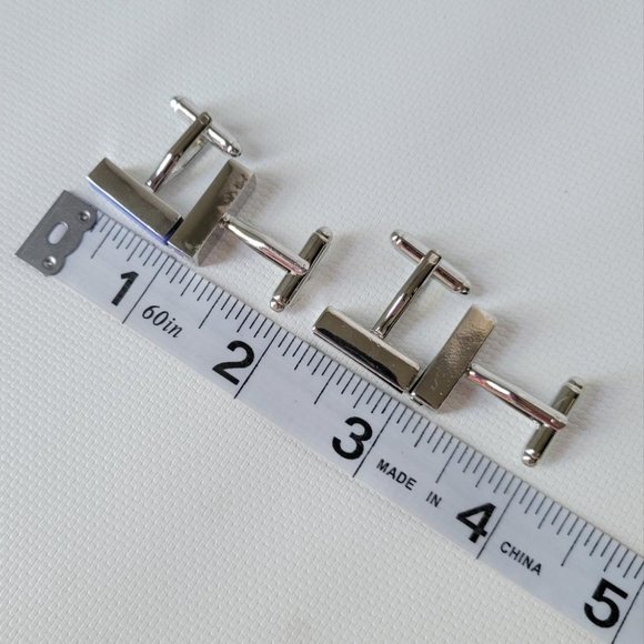 Timeless Bar Stainless Steel Cuff Links - Picture 5 of 5